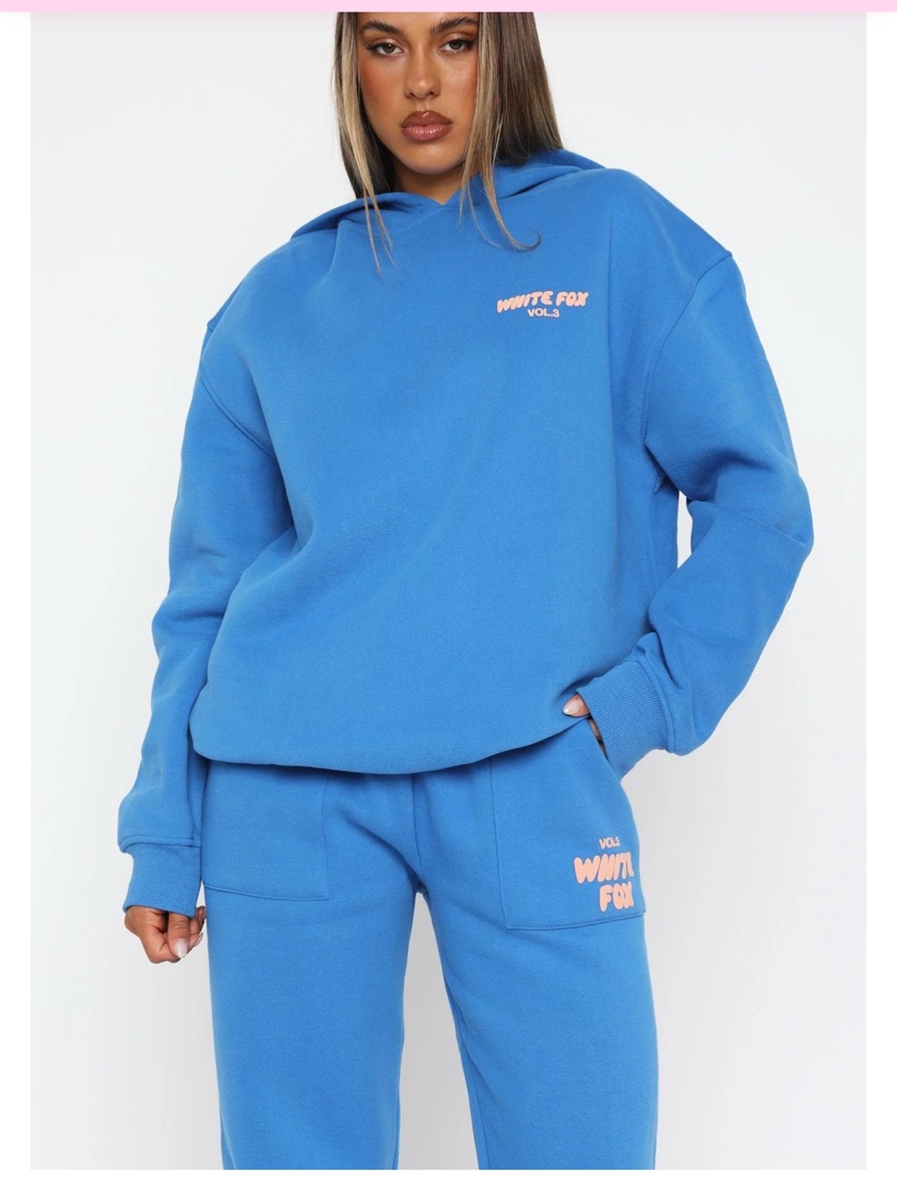 White Fox Boutique sweatsuit XS & S set